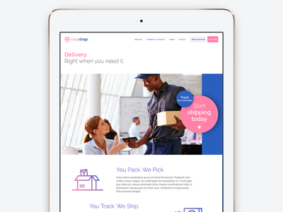 Easydrop homepage