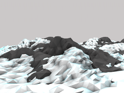 Rocks and Snow c4d cinema4d lowpoly mountain poly rocks snow winter