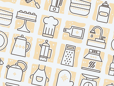 🍳Cool kitchen gear icon set🍳 artwork design gear graphic graphic design icon icon pack icon set iconography illustration illustrator kitchen kitchen design