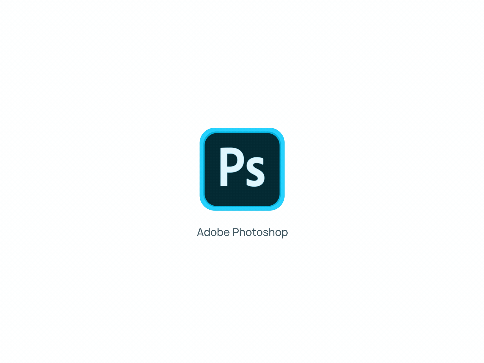 Photoshop logo 3D animation