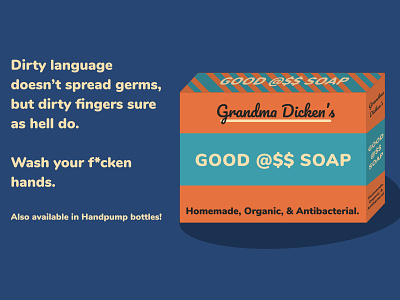 Grandma Dicken's Good A$$ Soap design figma illustration minimal