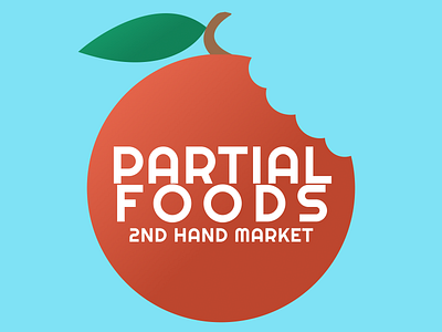 Partial Foods Logo branding design figma flat illustration logo minimal vector weeklywarmup