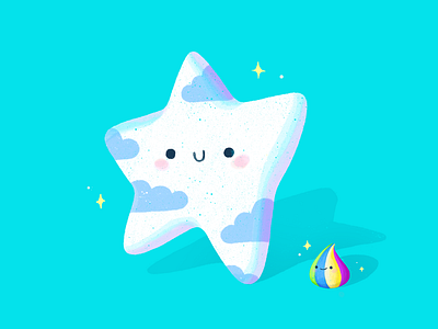 *Make a wish* character design children cute illustration kids magic star stars wish