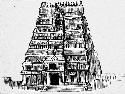 Sketch ❗ sketch architecture temple india