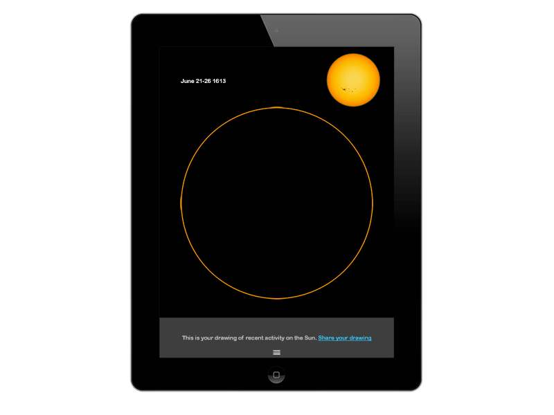 Touch The Sun: science exploration education nasa science tablet