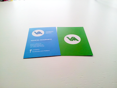 Vaiberz Media Business cards branding business cards doornbos identity logo marcel media new print vaiberz