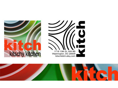 Kitch Branding brand etsy kitschy logo store