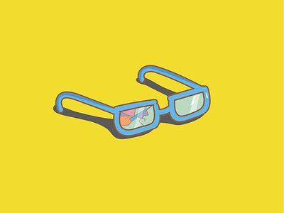 Broken Glasses branding colorful dashboad design drawing flat glasses icon illustration neon sticker sunglasses unfortunate series unique