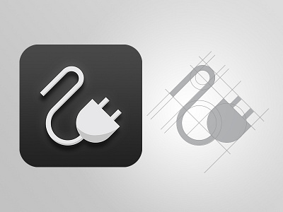 E-charger app icon app charger e car icon plug
