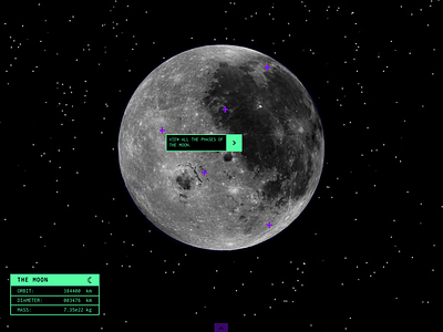 The Moon astronaut code moon moonwalk parallax space stars ux web webdesign