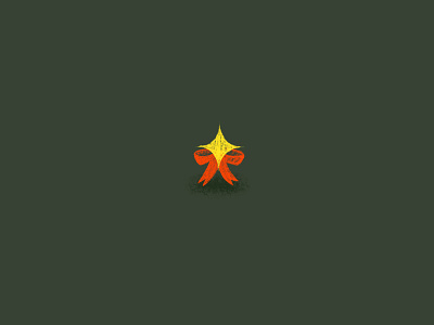 A Star and a Bow christmas design drawing graphic graphic design graphicdesign illustration midwest winter
