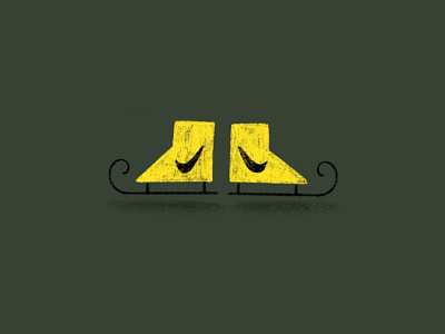 A pair of Nike Skates design drawing graphic graphicdesign illustration midwest procreate winter