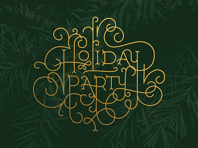 Holiday Party Lettering