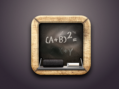 Blackboard Icon created with Sketch blackboard chalk icon sketch