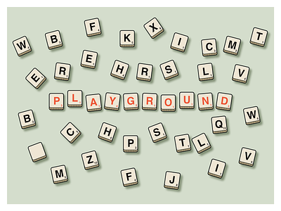 "Playground" / Wix Playoff: Take the Playground board competition dribbble flat playground playoffs scrabble wix design