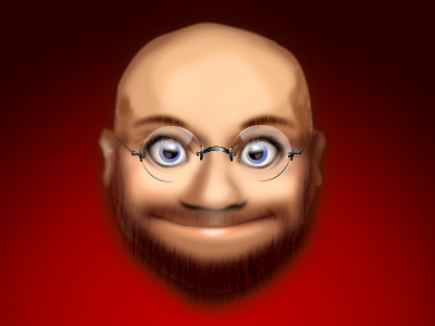 Character Adobe Fireworks Vector Graphics. adobe avatar beard bold character face fireworks glass graphics human man vector