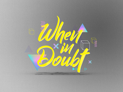 When In Doubt Option Sermon Series Art church design design graphic design series series art series graphic sermon series