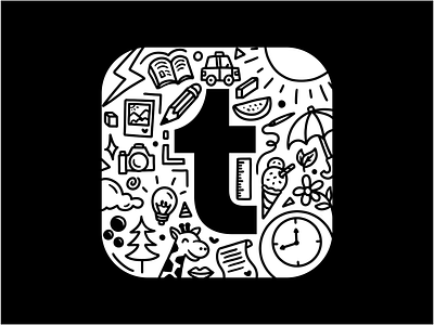 Tumblr App Icon graphic design logo tumblr