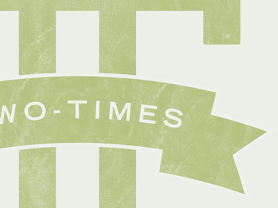 Two Times - New logo idea grunge logo retro ribbon