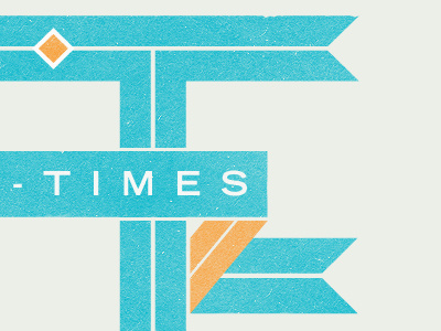 Another Two Times - New logo idea grunge logo retro ribbon