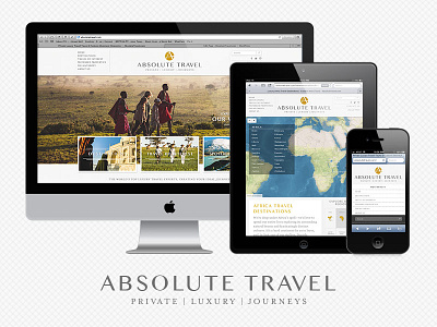 Absolute Travel Site luxury map mapbox responsive design subtle patterns travel website