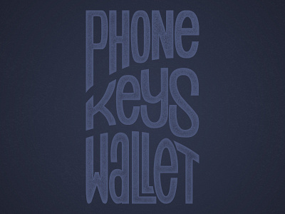 Phonekeyswallet font hand lettering keys lettering phone sans serif typography wallet