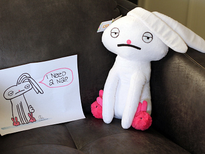 Sour Bunnies, now in 3D bunny cartoon character doodle illustration plush rabbit sourbunnies stuffed animal