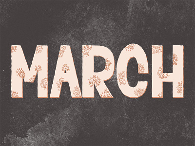 Happy March! hand lettering illustration lettering