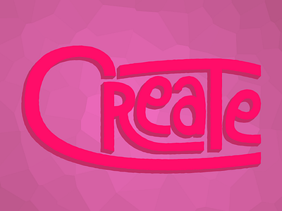 Create! hand lettering illustration lettering