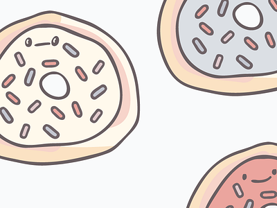 Donuts Pattern breakfast donut food pattern pattern design repeat surface design surface pattern design