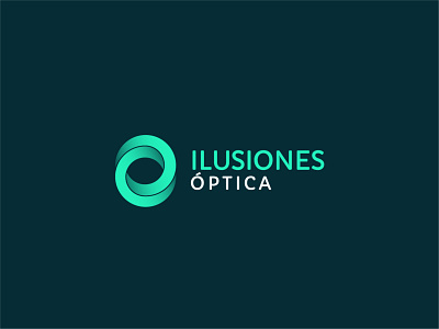 Ilusiones Ópticas brand branding glasses logo