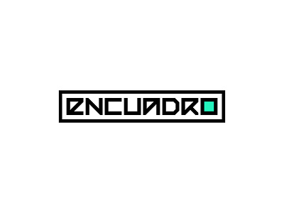 Logo Encuadro brand branding design freelance freelancer graphic design logo logotipo logotype typography webdesign