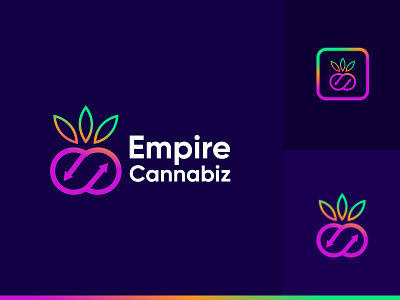 Empire Cannabiz Logo | Modern Logo | App Logo app logo company logo logo design logo type marijuwana logo medicine modern logo weed logo