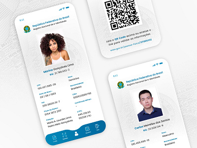 e-Identidade | UI Design aplicativo app app design application design designer doc documento identidade ui uidesign ux
