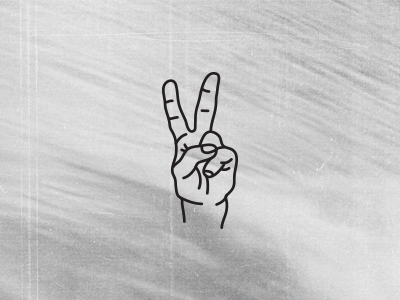 Hand gesture hand icon peace