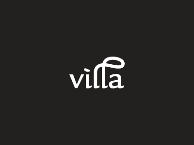 Villa Real estate identity ligature logo protection real estate typography