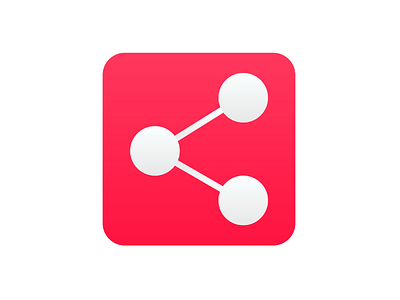 Social Share Icon dailyui design flat logo minimal mobile mobile app ui