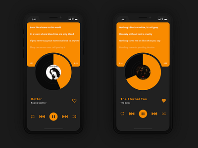 Music Player dailyui design mobile mobile app music ui