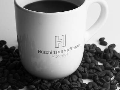 Hutchinson Huffman Logo Mockup attorney h hh law law office lawyer logo mock up mug