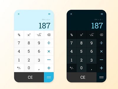 #DayliUI 004 - Calculator