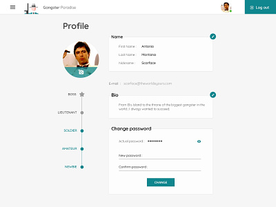 #DailyUI 006 - User profile