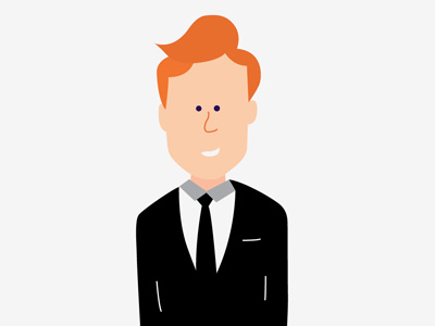 Conan O'Brien celebrity character conan conan obrien illustration vector
