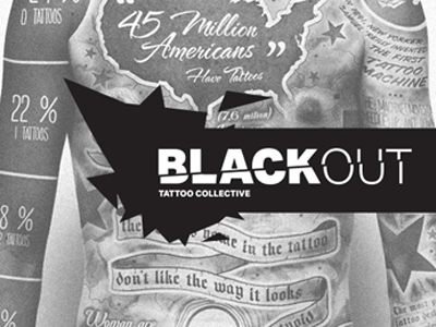 BlackOut black brand design graphics logo logotype tattoo tattoo logo