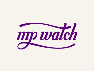 Mp Wathch clock lettering logo logomachine watch