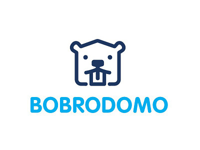 Bobrodomo bear brand identity branding design house interior design logo logomachine logotype