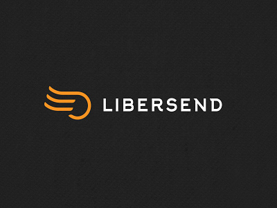 Libersend brand identity branding delivery delivery logo design logo logomachine logotype vip