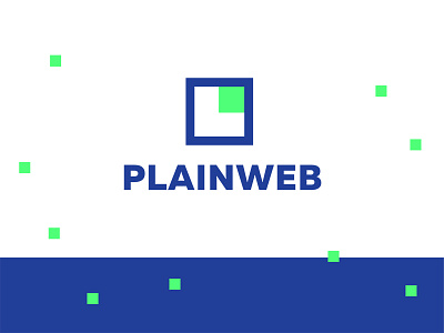 Plainweb brand identity branding logo logo design logomachine logotype web web development