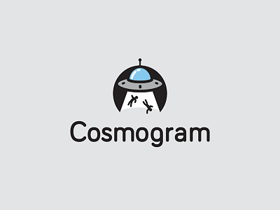 Cosmogram alien brand identity branding instagram logo logomachine logotype space ship ufo