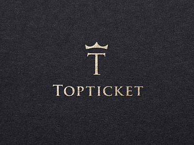 Topticket brand identity branding crown events logo logomachine logotype tickets vip