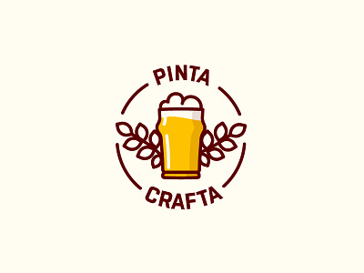 Pinta Crafta beer brand identity branding logo logomachine logotype pint